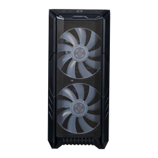 COOLER MASTER Ház Midi ATX HAF 500 ARGB + 4db Ventilátor, Tápegység nélkül, Üvegfalú, fekete