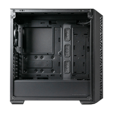 COOLER MASTER Ház Midi ATX MASTERBOX 520 MESH + 3xARGB Ventilátor + ARGB Fan HUB, Tápegység nélkül, Edzett Üveg, fekete