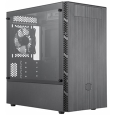 COOLER MASTER Ház Mini Tower ATX MasterBox MB400L ODD foglalattal, 1db Ventilátorral, Tápegység nélkül, Üvegfalú, szürke