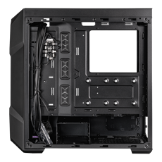 COOLER MASTER Ház Midi ATX MasterBox TD500 MESH V2 ARGB + 3db Ventilátor, Tápegység nélkül, Üvegfalú, fekete