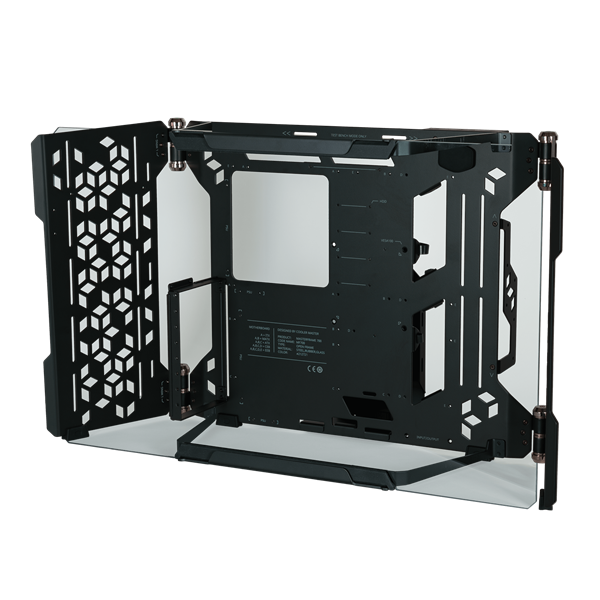 COOLER MASTER Ház Midi ATX MasterFrame 700 Tápegység nélkül, Fekete