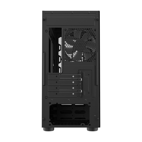 COOLER MASTER Ház Mini Tower ATX CMP 320L, 1db Ventilátorral, Tápegység nélkül, Üvegfalú, Fekete
