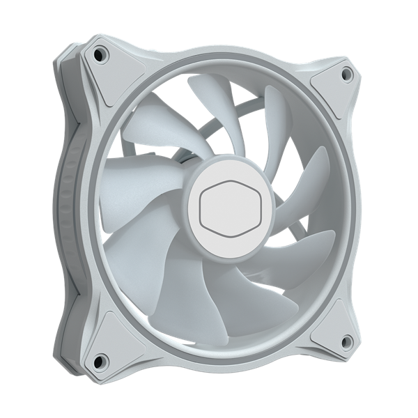 COOLER MASTER Rendszerhűtő Ventilátor MASTERFAN MF120 HALO 3IN1 WHITE EDITION, Gen2 RGB, fehér, 3db/csomag