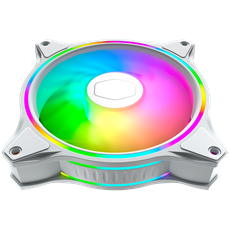 COOLER MASTER Rendszerhűtő Ventilátor MASTERFAN MF120 HALO 3IN1 WHITE EDITION, Gen2 RGB, fehér, 3db/csomag