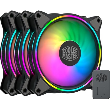 COOLER MASTER Rendszerhűtő Ventilátor MasterFan MF120 HALO RGB, 12cm (3-PACK)