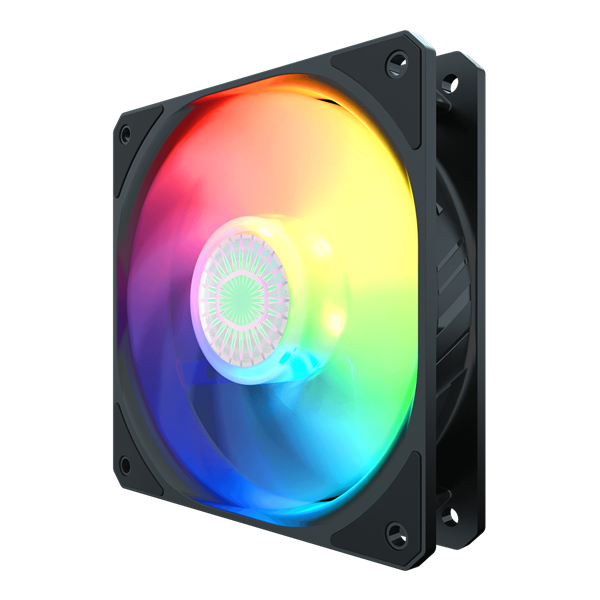 COOLER MASTER Rendszerhűtő Ventilátor SICKLEFLOW 120 ARGB, 12cm, fekete