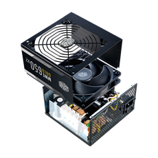 COOLER MASTER Tápegység MWE 650W, 12cm, 80+ Gold V2, Aktív PFC