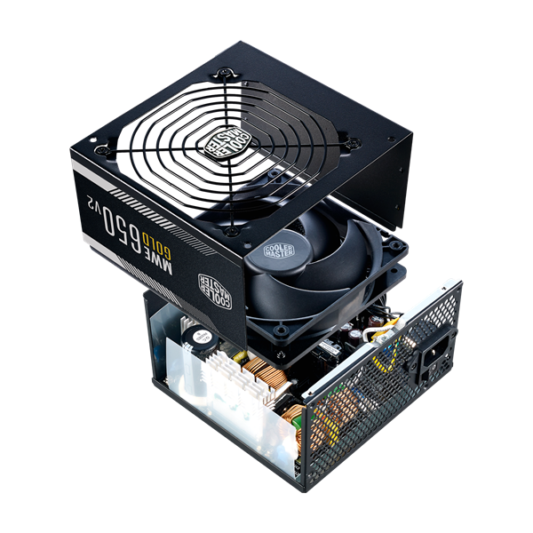 COOLER MASTER Tápegység MWE 650W, 12cm, 80+ Gold V2, Aktív PFC