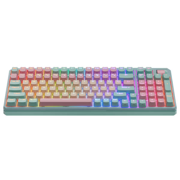 COOLER MASTER Vezeték Nélküli Billentyűzet MK770 Mechanikus Gaming, Red Switch, Macaron, magyar