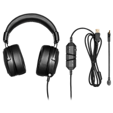 COOLER MASTER Vezetékes Fejhallgató CH-331 Gaming Headset, 7.1 hangzás, USB-s, Fekete