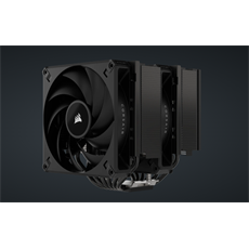 CORSAIR CPU hűtő, A115 Twin Tower, 2 Ventilátoros, LGA1700 támogatással, fekete