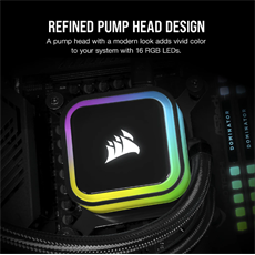 CORSAIR CPU hűtő iCUE H100i RGB ELITE (vízhűtés), 2 Ventilátoros, LGA1700 támogatással, fekete