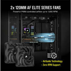 CORSAIR CPU hűtő iCUE H100i RGB ELITE (vízhűtés), 2 Ventilátoros, LGA1700 támogatással, fekete