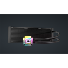 CORSAIR CPU hűtő iCUE H150i ELITE CAPELLIX XT (vízhűtés), 3 Ventilátoros, LGA1700 támogatással, fekete