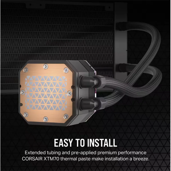 CORSAIR CPU hűtő iCUE H150i ELITE CAPELLIX XT (vízhűtés), 3 Ventilátoros, LGA1700 támogatással, fekete