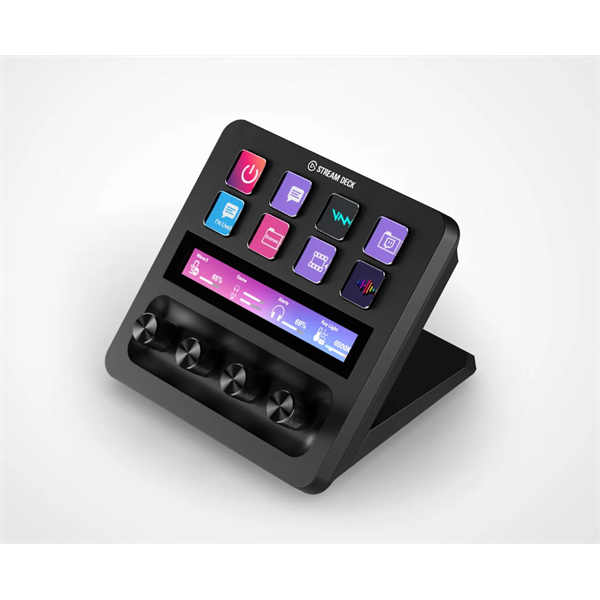 CORSAIR ELGATO STREAM DECK+, 8 Testreszabható LCD Billentyű, Audio mixer, LCD Érintőpanel, fekete