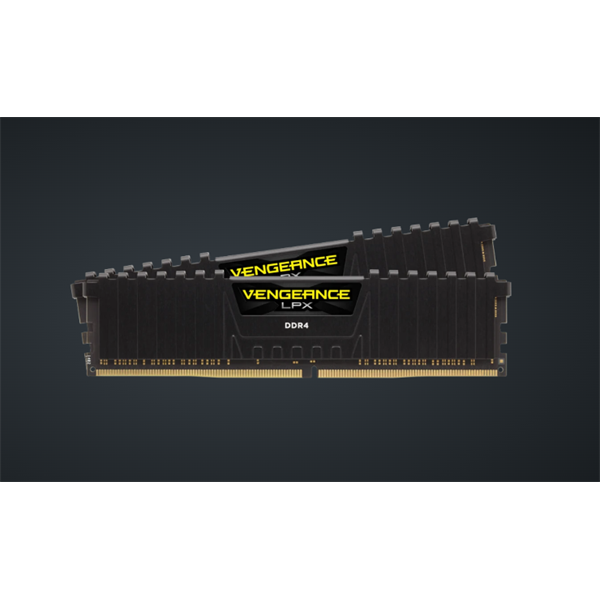CORSAIR Memória VENGEANCE DDR4 16GB 3200MHz C16 LPX (Kit of 2), fekete