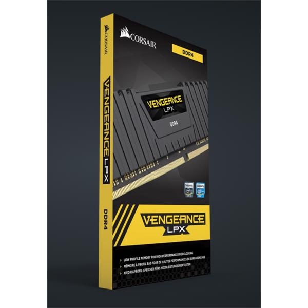 CORSAIR Memória VENGEANCE DDR4 16GB 3200MHz C16 LPX, XMP 2.0 (Kit of 2), fekete