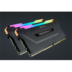 CORSAIR Memória VENGEANCE RGB DDR4 16GB 3200MHz C16 (Kit of 2), fekete