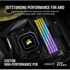 CORSAIR Memória VENGEANCE RGB DDR4 32GB 3600MHz C16 RT (Kit of 2), fekete