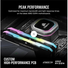 CORSAIR Memória VENGEANCE RGB PRO DDR4 32GB 3600MHz C18 SL (Kit of 2), SPD 2666MHz, fekete