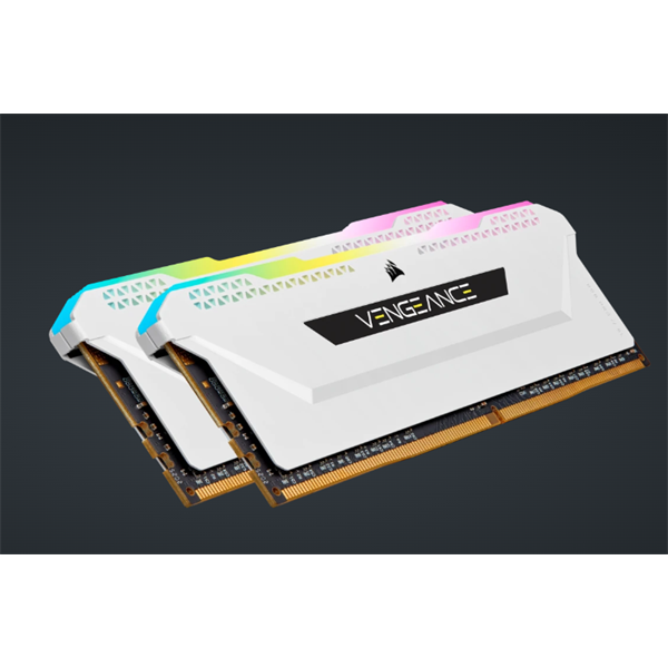 CORSAIR Memória VENGEANCE RGB PRO DDR4 32GB 3600MHz C18 SL (Kit of 2), fehér