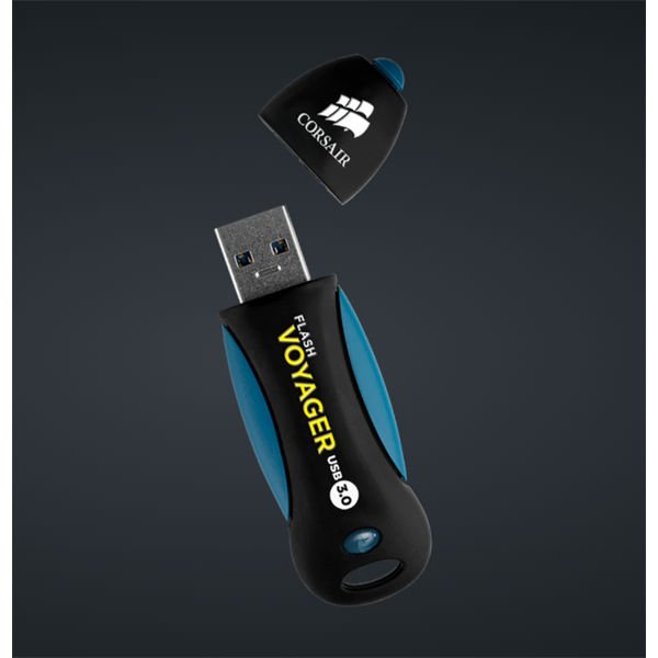 CORSAIR Pendrive 64GB, Voyager, USB3.2, fekete