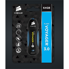 CORSAIR Pendrive 64GB, Voyager, USB3.2, fekete