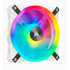 CORSAIR Rendszerhűtő Ventilátor, iCUE QL120 RGB, 12cm, fehér