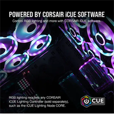 CORSAIR Rendszerhűtő Ventilátor, iCUE QL120 RGB, 12cm, fehér