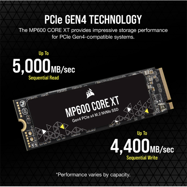 CORSAIR SSD MP600 CORE XT M.2 2280 PCIe 4.0 2000GB NVMe