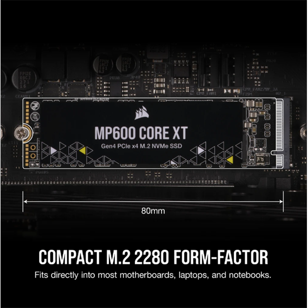 CORSAIR SSD MP600 CORE XT M.2 2280 PCIe 4.0 2000GB NVMe