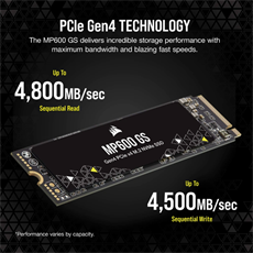 CORSAIR SSD MP600 GS M.2 2280 PCIe 4.0 500GB NVMe