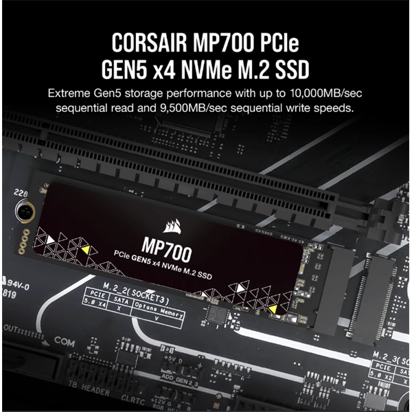 CORSAIR SSD MP700 M.2 2280 PCIe 5.0 1000GB NVMe