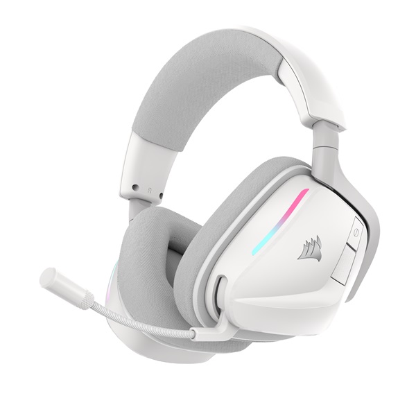 CORSAIR Vezeték Nélküli Headset, VOID v2 Wireless Gaming Headset, Dolby Atmos, fehér