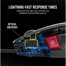 CORSAIR Vezetékes Egér Gaming, M65 RGB ULTRA Tunable, 8 programozható gomb, RGB Világítás, 26000dpi, fekete