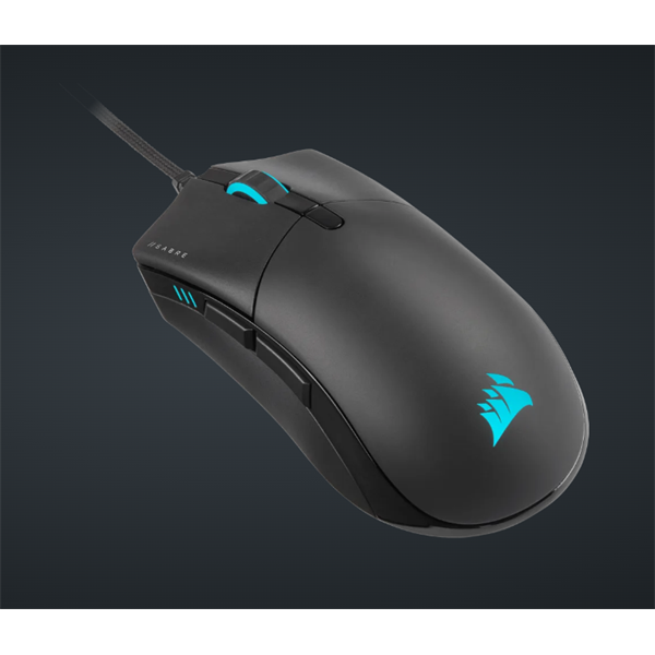 CORSAIR Vezetékes Egér Gaming, SABRE RGB PRO CHAMPION SERIES, 6 programozható gomb, RGB Világítás, 18000dpi, fekete
