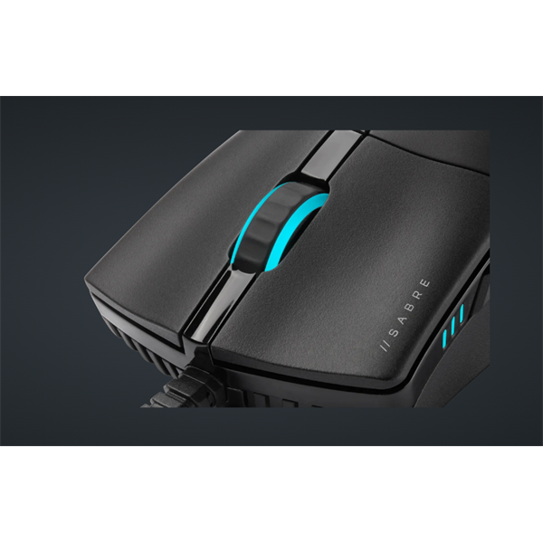 CORSAIR Vezetékes Egér Gaming, SABRE RGB PRO CHAMPION SERIES, 6 programozható gomb, RGB Világítás, 18000dpi, fekete