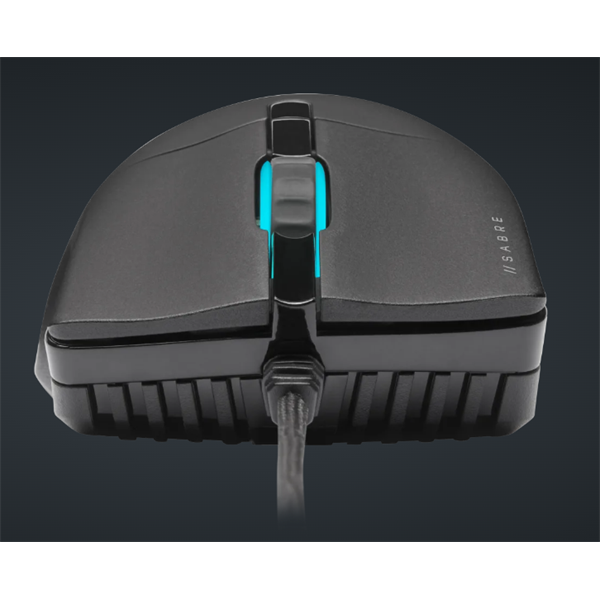 CORSAIR Vezetékes Egér Gaming, SABRE RGB PRO CHAMPION SERIES, 6 programozható gomb, RGB Világítás, 18000dpi, fekete