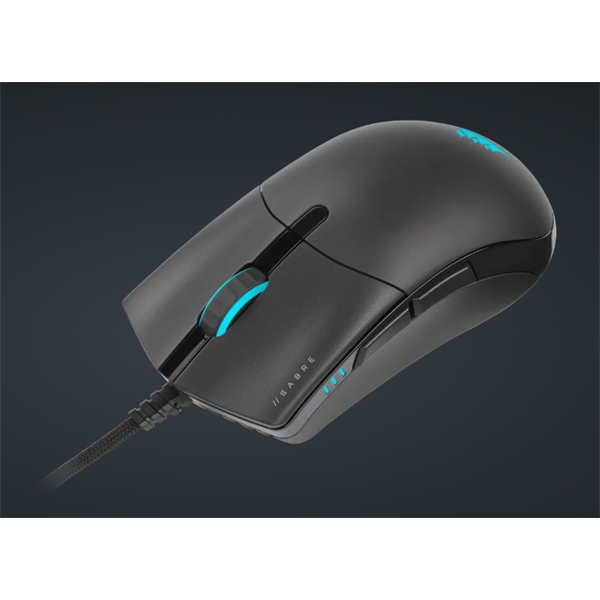 CORSAIR Vezetékes Egér Gaming, SABRE RGB PRO CHAMPION SERIES, 6 programozható gomb, RGB Világítás, 18000dpi, fekete