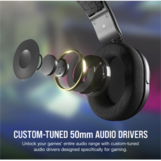 CORSAIR Vezetékes Headset, HS35 SURROUND v2 Gaming, Multiplatform, fekete