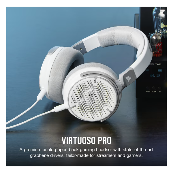 CORSAIR Vezetékes Headset, VIRTUOSO PRO Gaming, True-To-Life audio, fehér