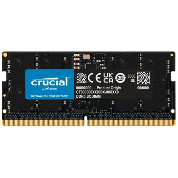 CRUCIAL NB Memória DDR5 16GB 4800MHz CL40 SODIMM