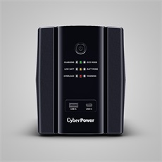 CYBERPOWER UPS UT1500EG (4 aljzat) 1500VA 900W, 230V szünetmentes tápegység LINE-INTERACTIVE