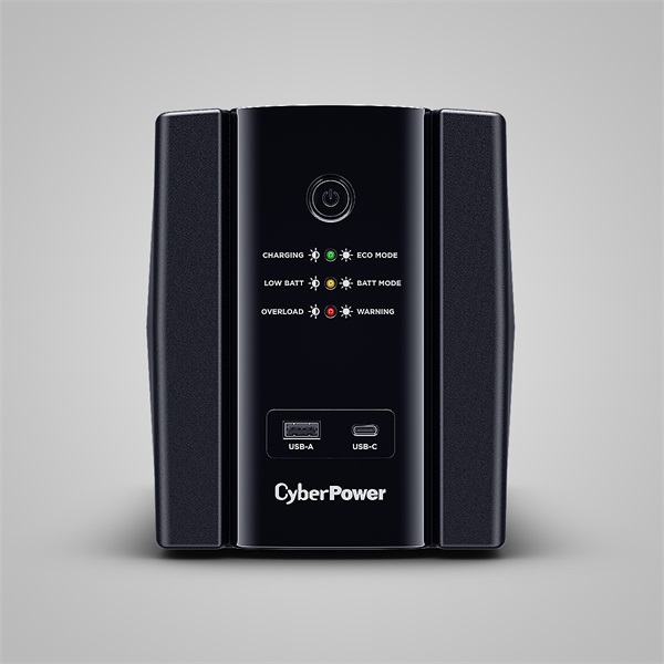 CYBERPOWER UPS UT1500EG (4 aljzat) 1500VA 900W, 230V szünetmentes tápegység LINE-INTERACTIVE