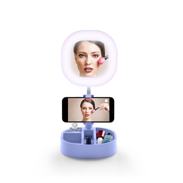 Cellularline Körlámpa/Selfie ring Selfie Ring Mirror - Universale