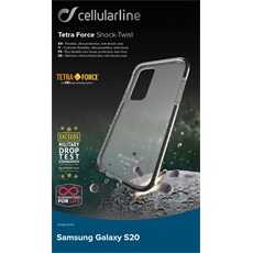 Cellularline tok, Tetraforce Shock Twist, átlátszó, ütésálló, Galaxy S20