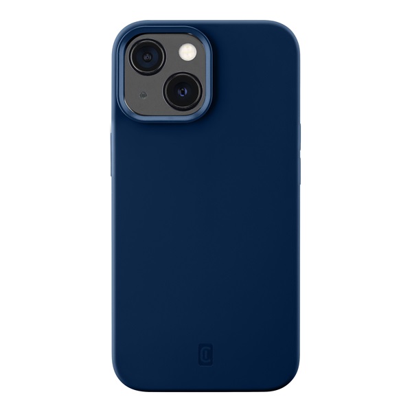 Cellularline tok iPhone 13 SENSATIONIPH13B puha műanyag tok Microban® technológiával, kék