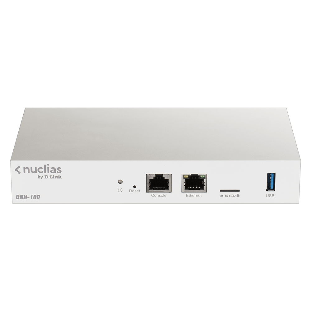 D-Link Cloud Controller 1xLAN(1Gbps) + 1xUSB + 1x konzol port + 1xSD, (Több, mint 100 AP kezelés), DNH-100