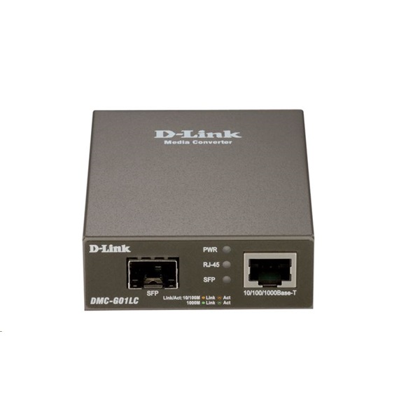 D-LINK Optikai Media Konverter 1000(réz)-SFP Standalone, DMC-G01LC/E